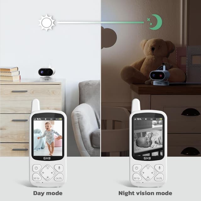 Detalle 2 de GHB Baby Monitor 2.8" 720P HD with Night Vision