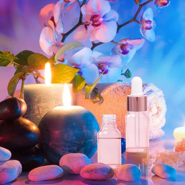 Detalle de Alledomain 6x 15ml Rose Gold Glass Dropper Bottles with Pipettes and Labels