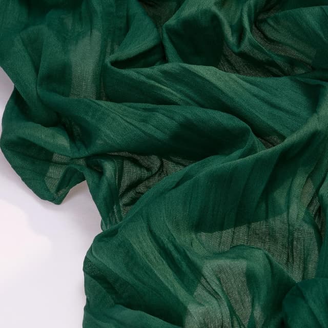 Thumbnail 1 de Socomi Emerald Green Cheesecloth Table Runner 120in 🏷