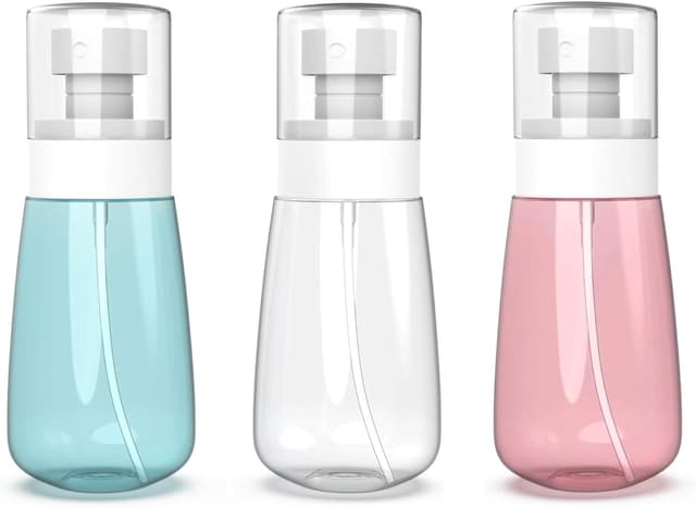 Imagen de Lammcou kleine Sprühflaschen zum Befüllen im 3er-Set (Blue, Clear, Pink) – feiner Nebel, auslaufsicher, Reisegröße en OfertitasTOP
