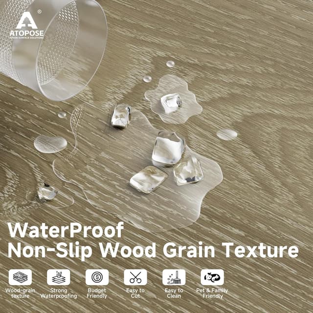 Thumbnail 6 de AToPOSE Vinyl Flooring self-adhesive wood-effect floor planks (6"×36") – waterproof peel and stick, 36pcs