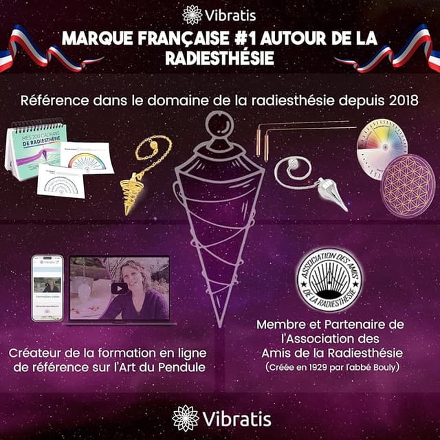 Thumbnail 6 de Vibratis Pendule de Radiesthésie en Aventurine ⚡