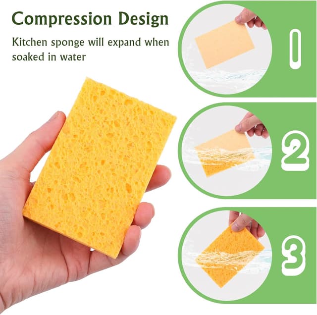 Thumbnail 4 de Natural cellulose cleaning sponges 12 pack