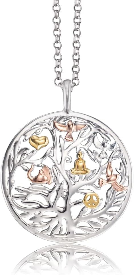 Detalle 2 de Engelsrufer Halskette Lebensbaum 42–50 cm