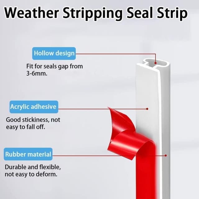 Thumbnail 3 de Joint de porte 12 m en caoutchouc noir