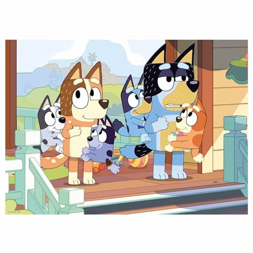 Detalle 2 de Educa 100 Bluey Puzzle de Madera para Niños 🧩 6+ años