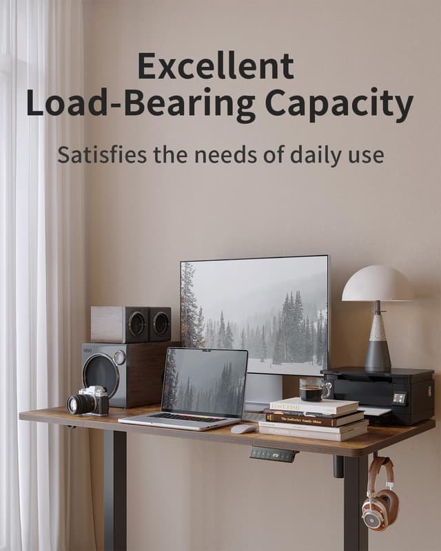 Thumbnail 4 de FEZIBO Höhenverstellbarer Schreibtisch 140×70 cm