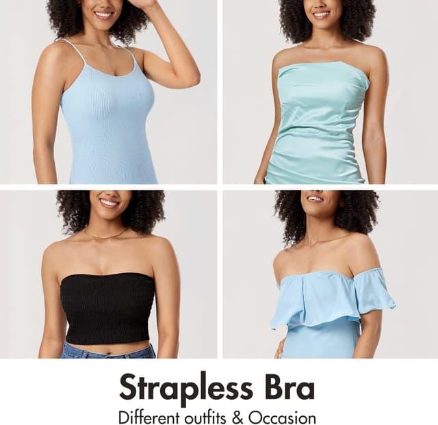 Detalle 2 de DELIMIRA Femme soutien-gorge grande taille à bretelles amovibles, armature et anti-glisse