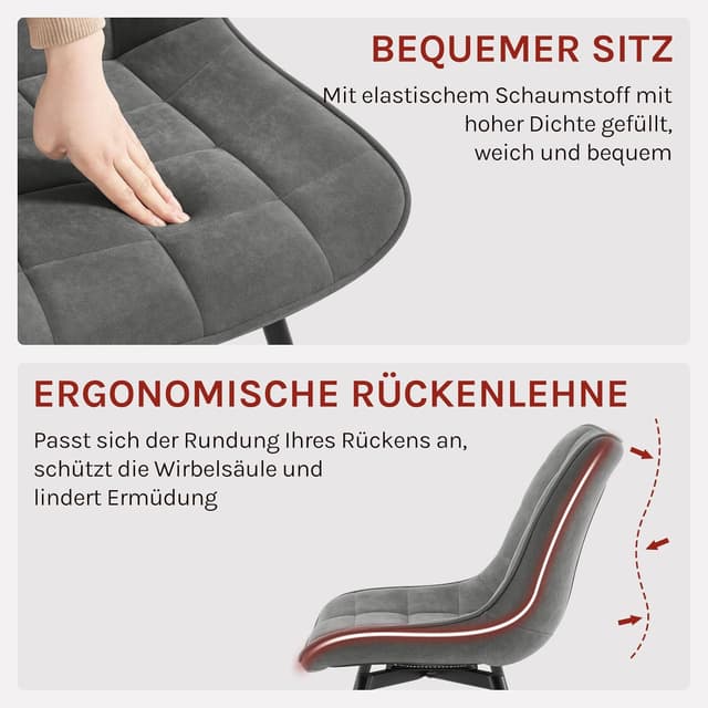 Thumbnail 6 de WOLTU Esszimmerstühle drehbar EZS86dgr-2