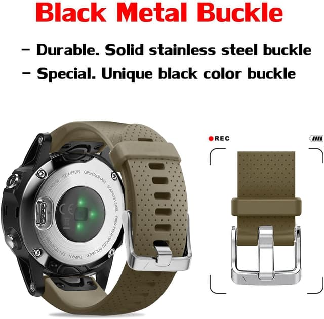 Detalle de Cinturino silicone 20 mm per Fenix 5S