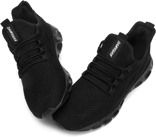 Detalle de CAIQDM Men’s Mesh Trainers Running Shoes for Walking, Gym & Jogging