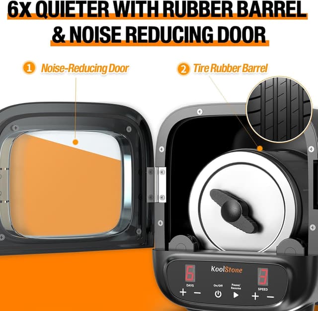 Detalle 1 de KoolStone C1 Pro Max 3 lb Rock Tumbler 🛠