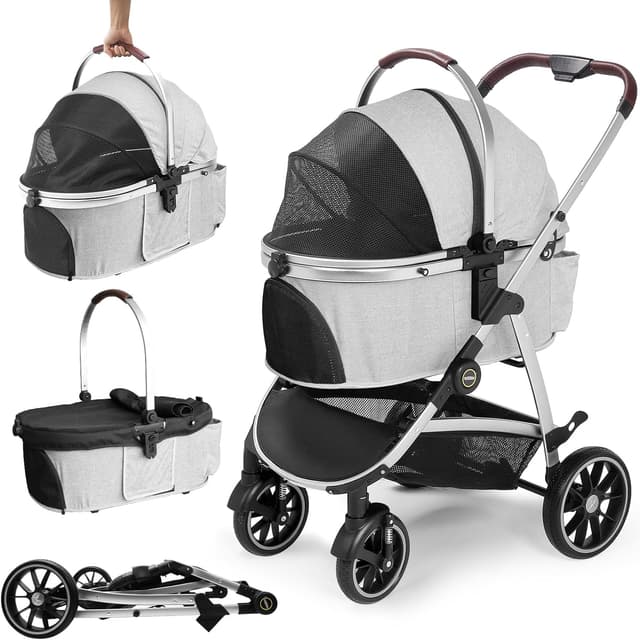 Detalle de DAISTERN Passeggino per cani 4 in 1 fino 25 kg