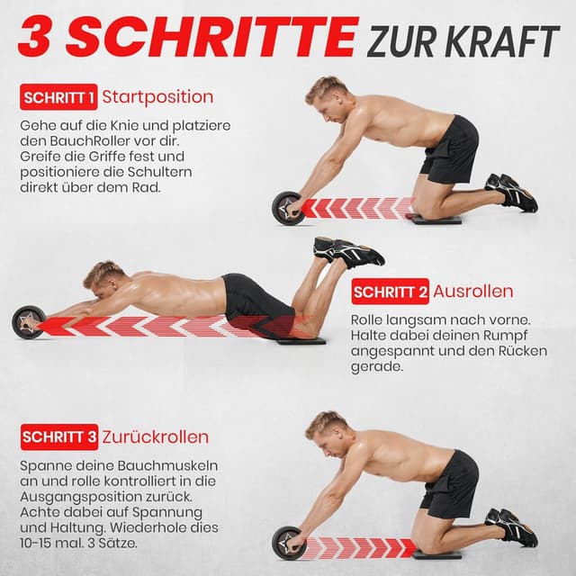 Thumbnail 4 de FUNFLEX Bauchroller 8 cm Breite Bauchtrainer