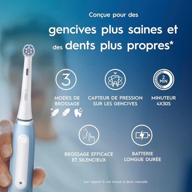 Thumbnail 1 de Oral-B iO 3 Bleu Brosse à Dents Électrique