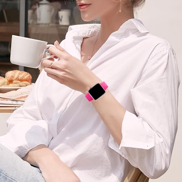 Detalle de HdanMole Sport Strap silicone replacement for Apple Watch (40/41/42mm and 38/44/45/46mm sizes)