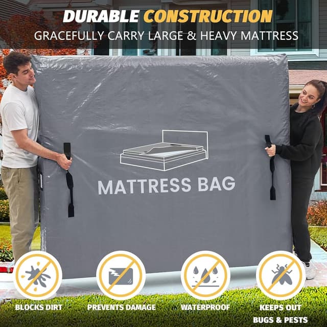 Detalle de BETU Twin Mattress Protector 77x42x13.5 Waterproof Mattress Cover