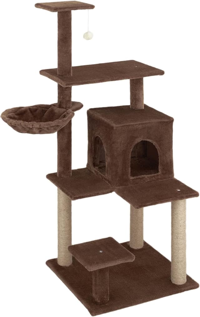 Detalle de Baroni Home Tiragraffi 45x45x122 cm per gatti 🐱