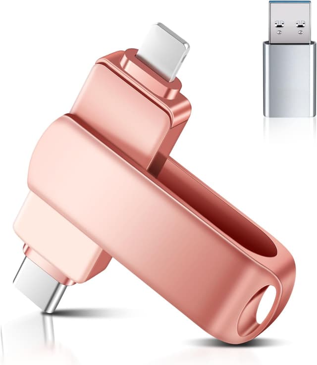 Detalle de Clé USB 3.0 256 Go 3 en 1 Rose