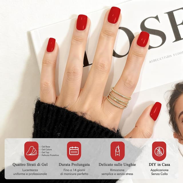 Thumbnail 4 de Bagavs Unghie Gel Adesive UV 20 PCS đź’…