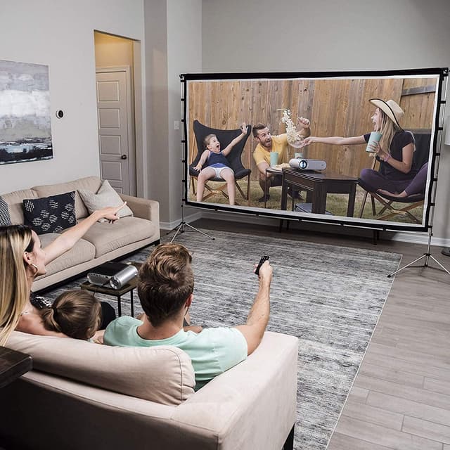 Thumbnail 6 de Vamvo 120 inch projector screen with stand