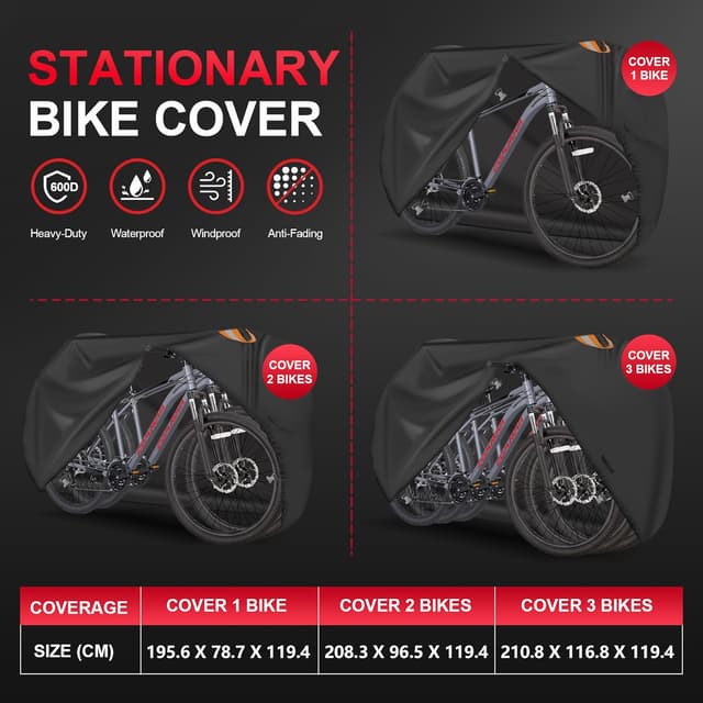 Thumbnail 3 de Zettum Funda para 2 bicicletas 208,3 cm