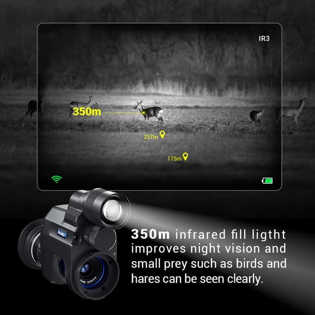 Thumbnail 2 de PARD NV007V2 / NV007V2 Pro night vision monocular with 850nm & 940nm and 45mm mount adapter