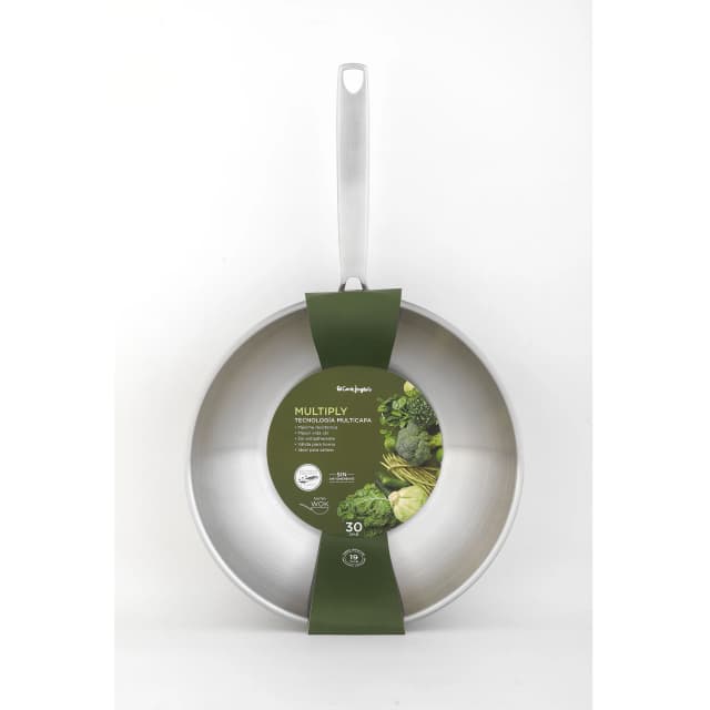 Detalle 2 de El Corte Inglés Wok sin antiadherente Multiply 28 cm