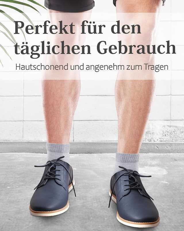 Detalle de Fiera Besa Diabetikersocken für Herren (Komfortbund, ohne Gummibund, knöchelhoch)