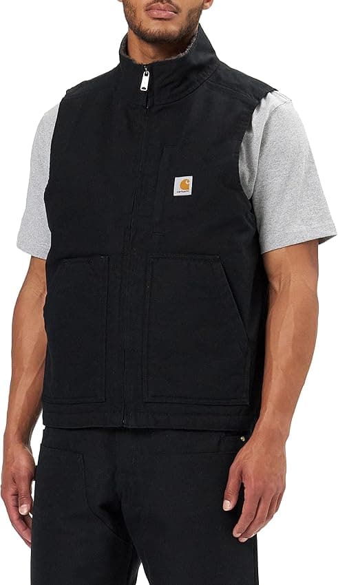 Thumbnail 5 de Carhartt Washed Duck Lined Mock Neck Vest chaleco 12 oz