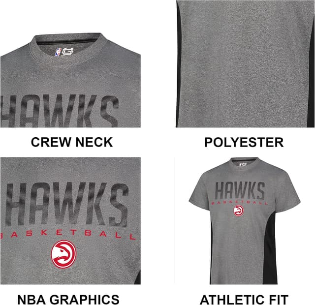 Detalle de Ultra Game Men’s NBA Official Super Soft Supreme T-Shirt