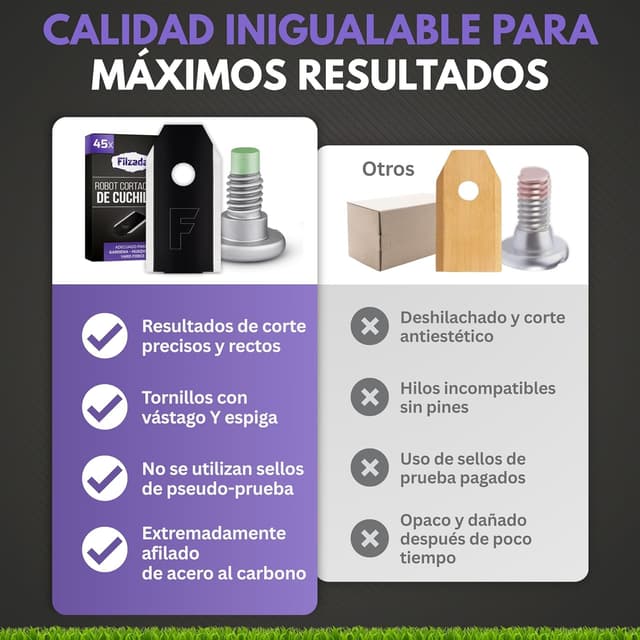 Thumbnail 5 de Filzada 45x Cuchillas de Titanio 0,75 mm para Husqvarna