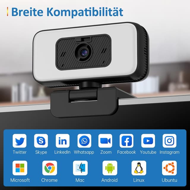 Thumbnail 6 de Danyesth 2K Webcam mit Abdeckung