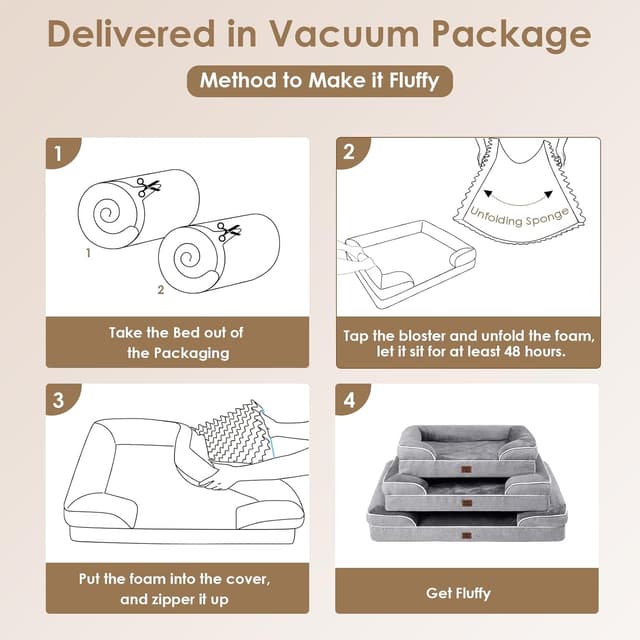 Thumbnail 6 de EHEYCIGA Cuccia Cane Taglia Grande 112x81x16cm