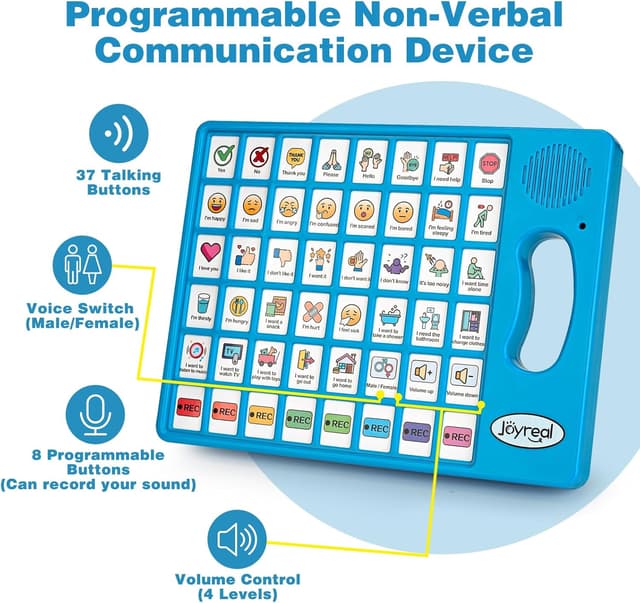 Thumbnail 1 de Joyreal AAC Device 8‑button communication tablet