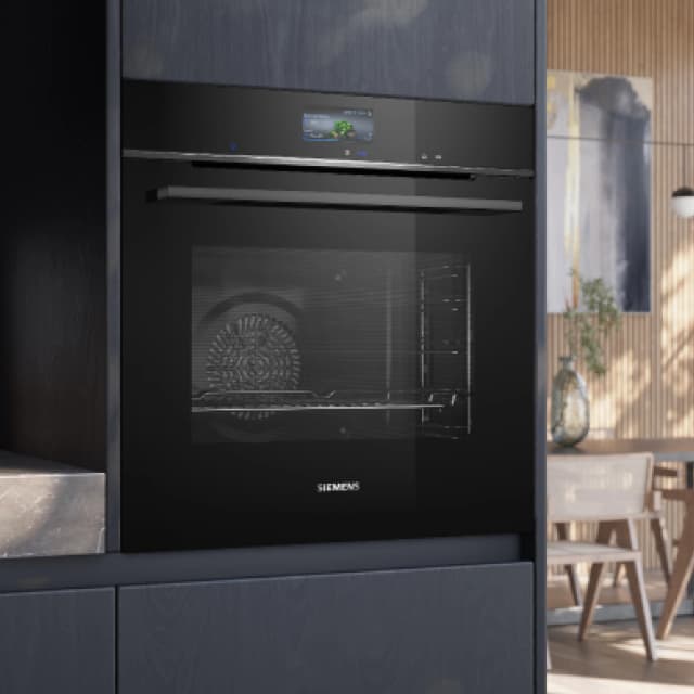 Detalle de Siemens perfectCooking 4D Plus HB776G1B1 con pirólisis y Home Connect (reacondicionado grado C)