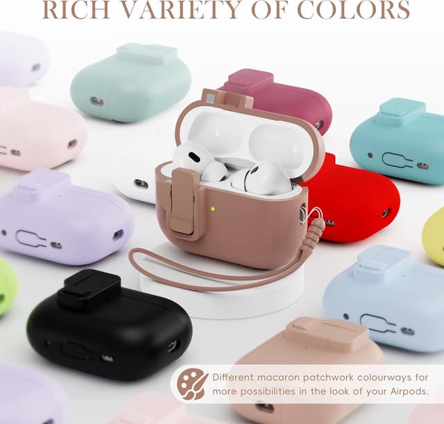 Detalle de AirPods Pro 2 case cover with silicone