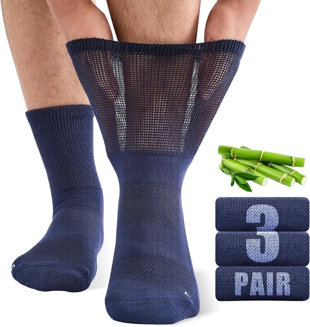 Detalle de SukModen bamboo diabetic socks 3 pairs