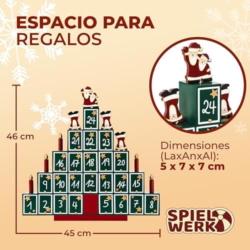 Thumbnail 5 de Spielwerk Calendrier de l'Avent bois 24 tiroirs ⏳