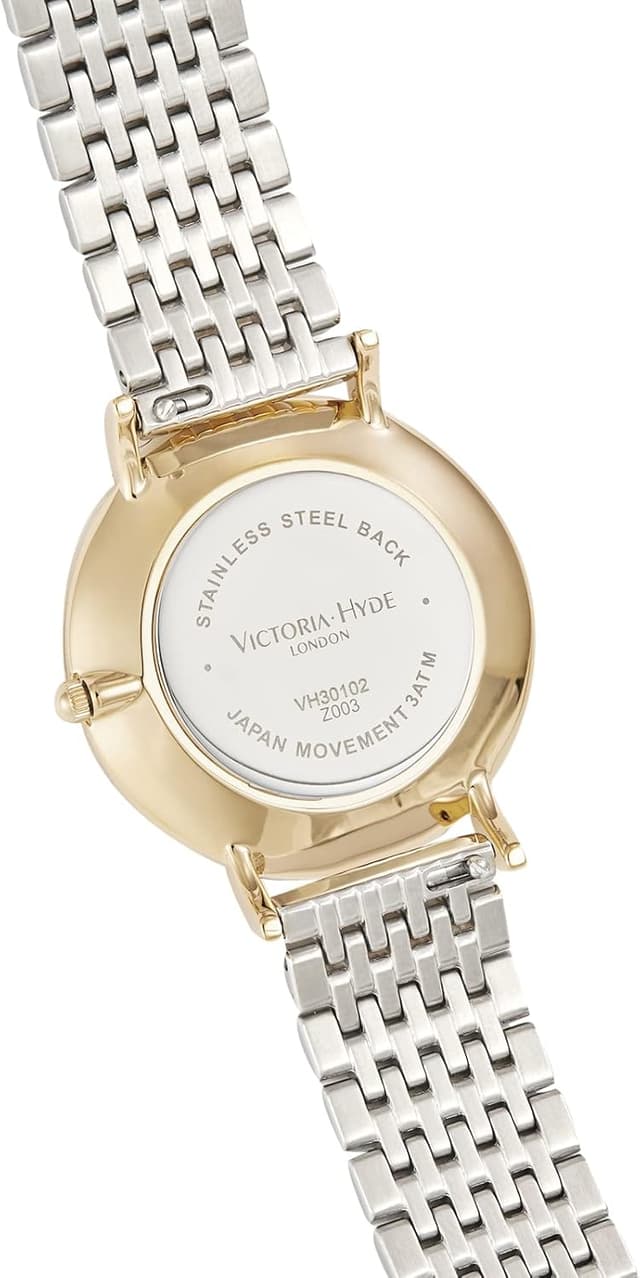 Detalle de VICTORIA HYDE orologio da donna analogico al quarzo in acciaio bicolore, impermeabile 3 ATM