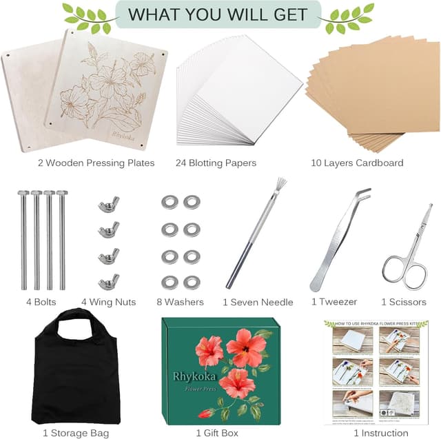 Thumbnail 3 de Rhykoka Extra Large Flower Press 11x11 inch