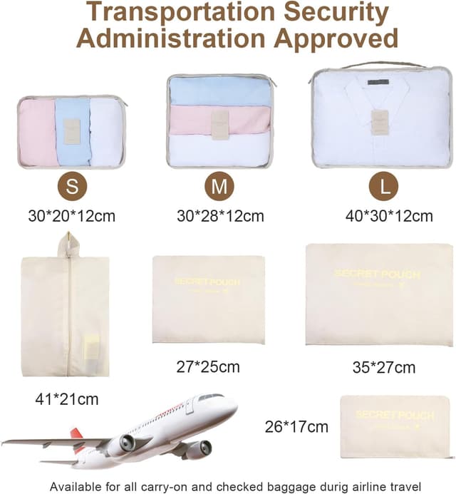 Thumbnail 1 de Romon Organizer Valigia Viaggio 7 pezzi