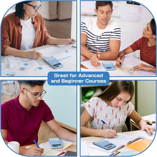 Detalle 2 de NEWYES Advanced Scientific Calculator for Exam (401 functions, 2-line display) – Blue