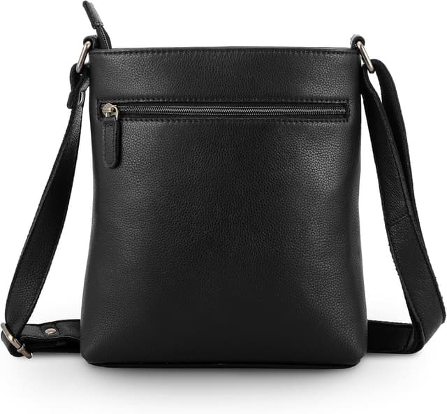 Thumbnail 4 de LEARICHI Schwarze Leder-Umhängetasche 9x2x10