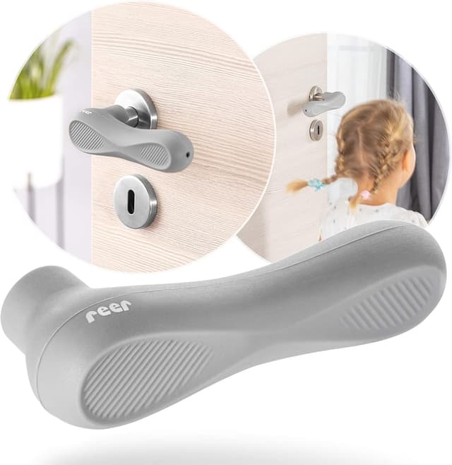 Detalle de Reer HandleGuard protezione maniglia: set di 4 paracolpi in silicone per porte