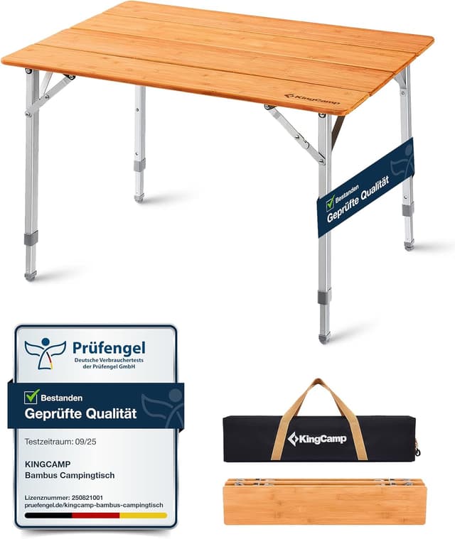 Thumbnail 4 de KingCamp Tavolo bambù 100x72 cm