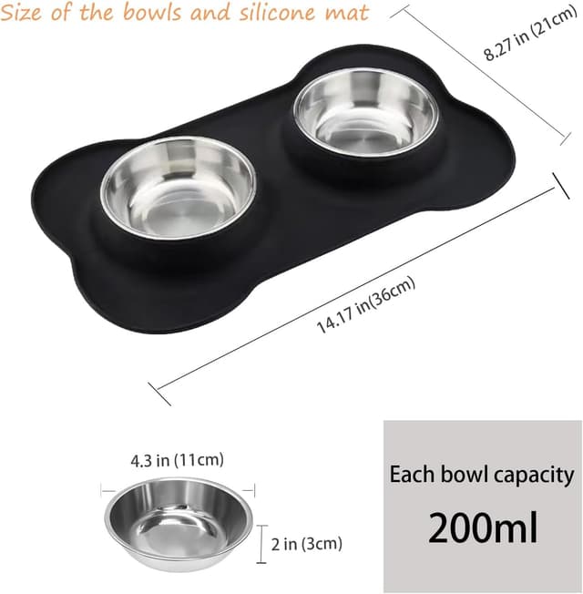 Thumbnail 5 de Dog Bowls Puppy Bowl with Mat Tray