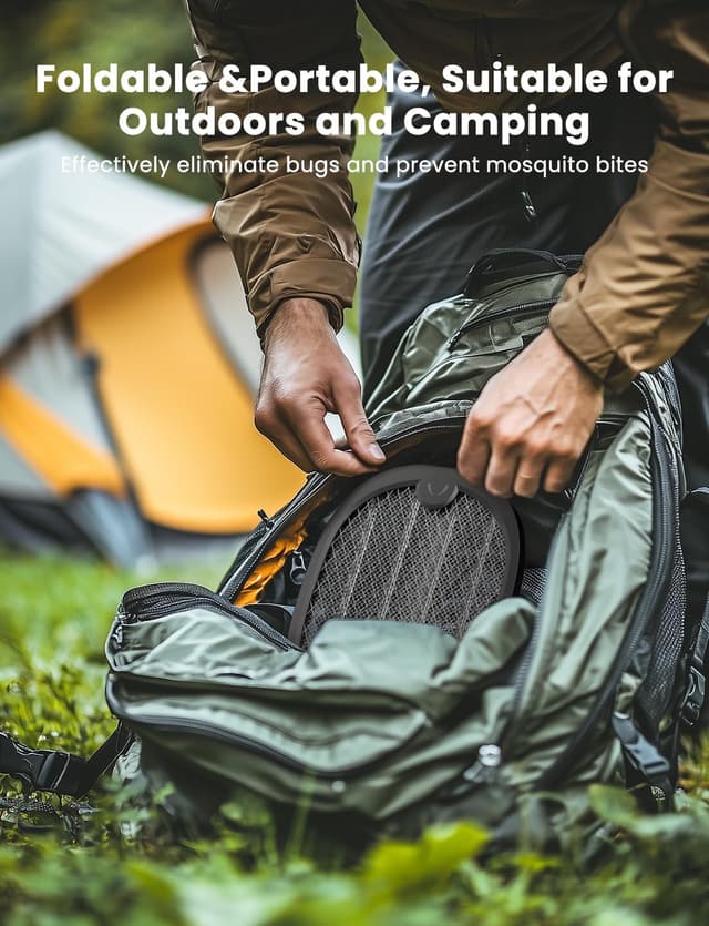 Detalle 2 de YISSVIC Electric Fly Swatter 4000V, 1800mAh 🪰