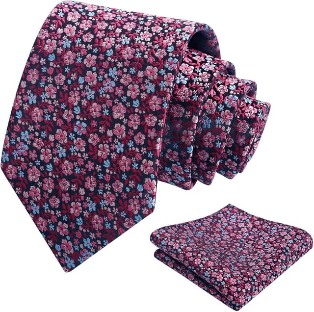 Thumbnail 6 de Alizeal Mens tie set 8cm floral