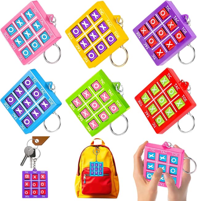 Detalle de 24PCS Tic Tac Toe Mini Keychain Game